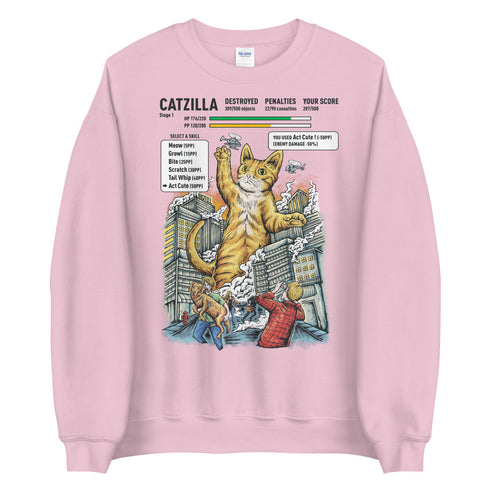 Catzilla Video Game Sweatshirt